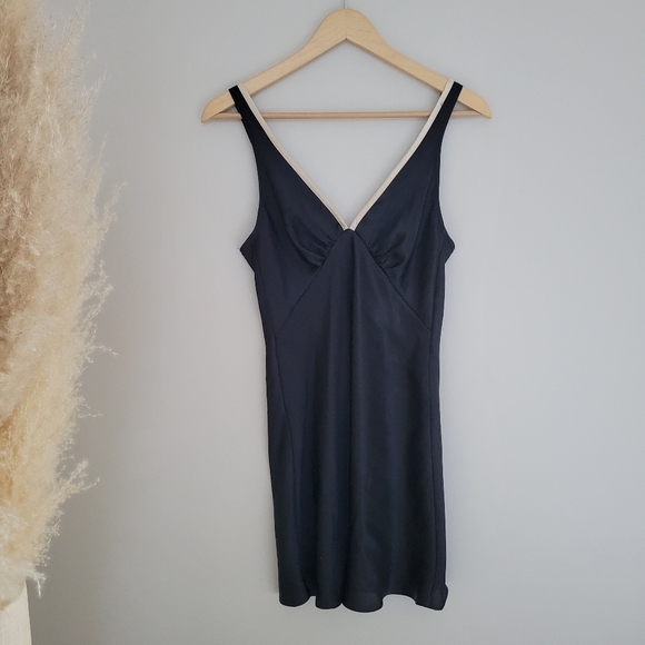 Vintage Jones New York slip dress black and gold size small - Picture 8 of 9